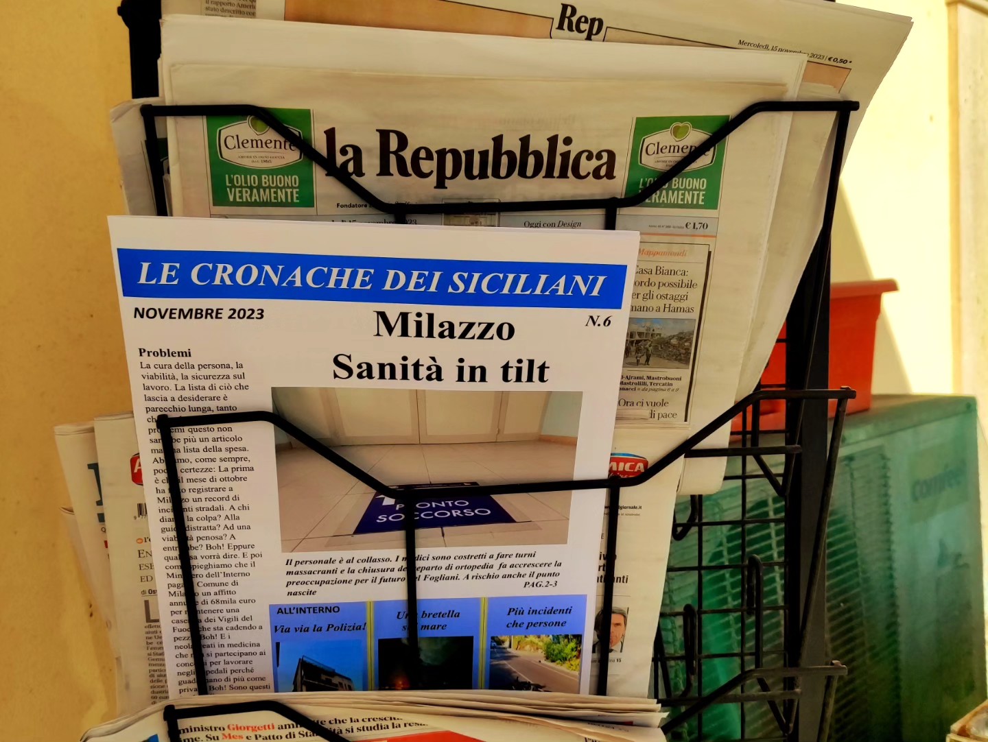 Le Cronache dei Siciliani, mensile di novembre: Scarica qui la versione PDF